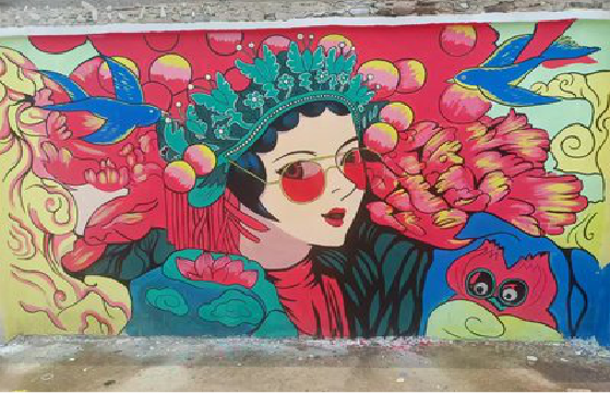 邵原墙体彩绘-网红墙