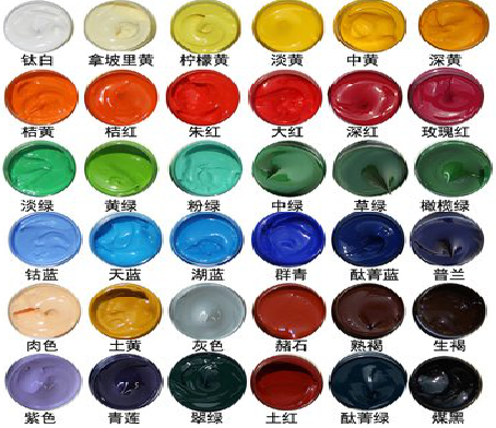 邵原墙绘颜色的选择有讲究。