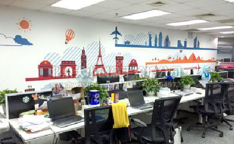 邵原教你设计办公室墙绘的方法。