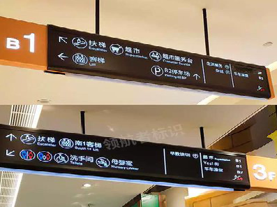 邵原如何通过商场标识牌引导客流分布？